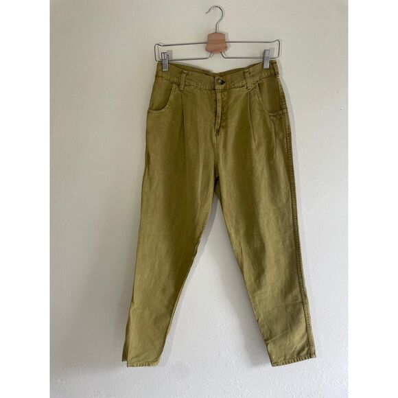 UO Green Khaki High Waisted Straight Leg Jeans Utility Goblin Dark Academia Boho - Picture 1 of 7